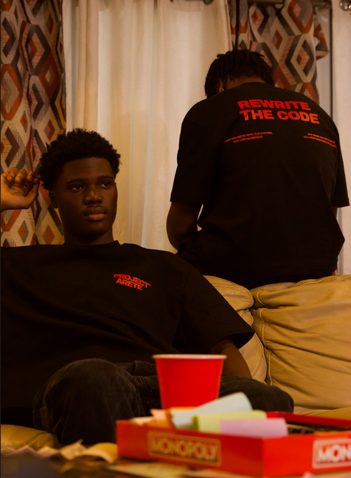 REWRITE THE CODE TEE [BLACK}